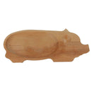 Platou lemn pentru servire in forma de porc, lemn de fag - Delumani - Magazin Romanesc