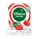 Dropsuri cu căpșuni și frișcă fără zahăr de la Kandia Dulce, dulciuri și snacksuri, cu fructe roșii și cremă în imagine.