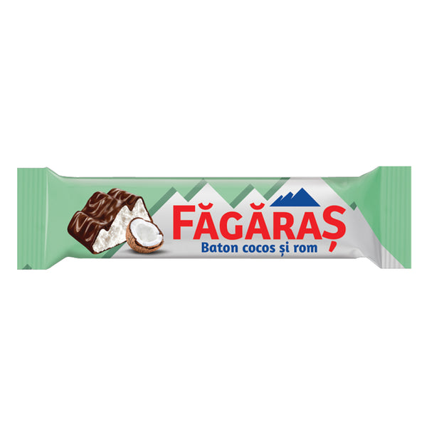 Fagaras Baton de ciocolata cu cocos si rom