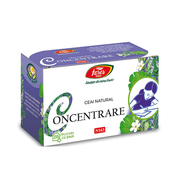 Ceai Concentrare, N163, 20 plicuri, Fares - Delumani - Magazin Online Romanesc 