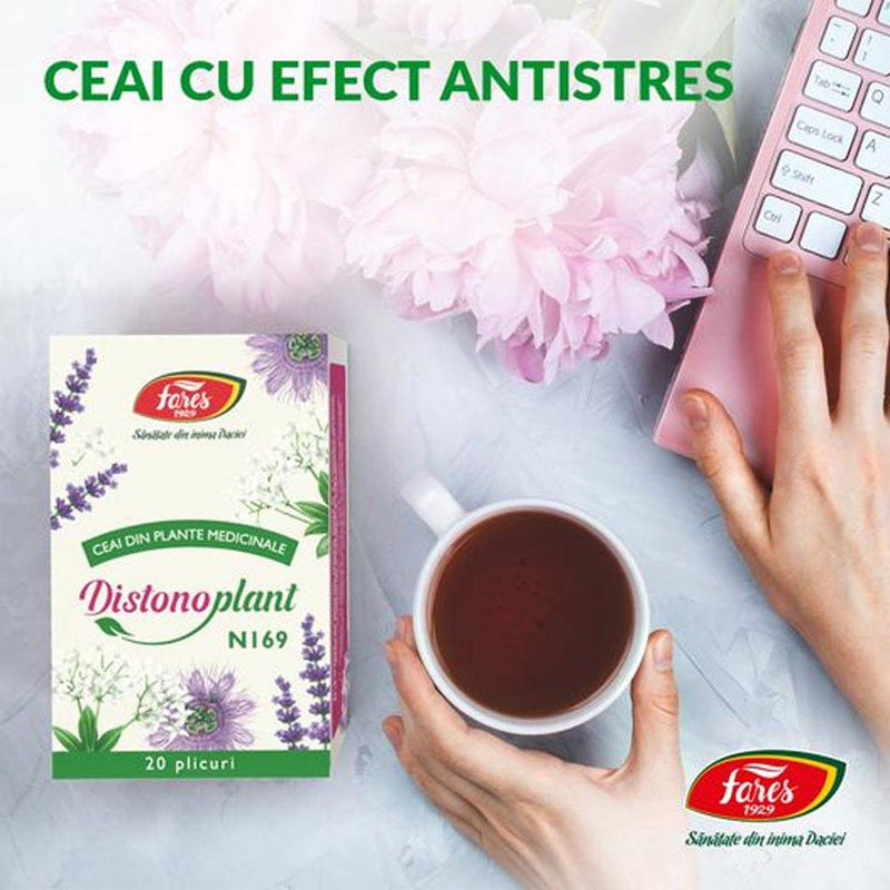 Ceai Distonoplant, N169, 20 plicuri, Fares - Delumani - Magazin Online Romanesc 