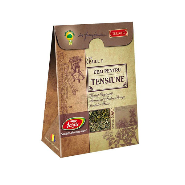 Ceai pentru tensiune, C26, 50 g, Fares - Delumani - Magazin Online Romanesc 
