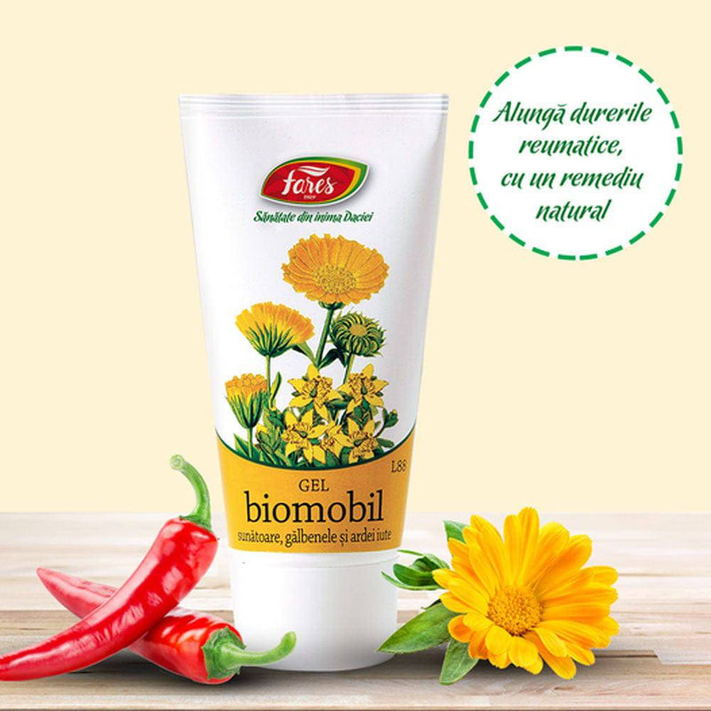 Biomobil cu sunatoare, galbenele si ardei iute, gel, L88, 50 ml, Fares - Delumani - Magazin Online Romanesc 