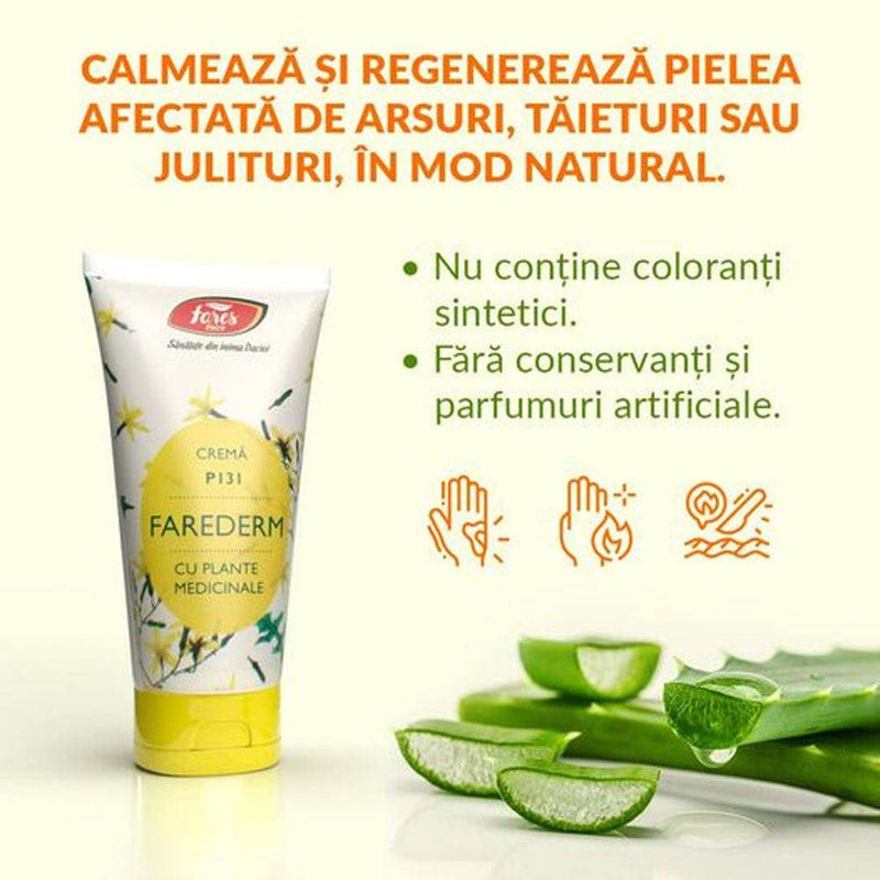 Crema Farederm cu plante medicinale, P131, 50 ml, Fares - Delumani - Magazin Online Romanesc 
