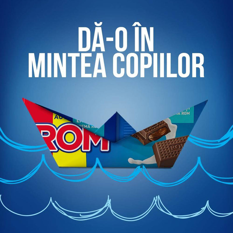 Rom - baton cu crema rom, arahide si caramel - Delumani - Magazin Online Romanesc 