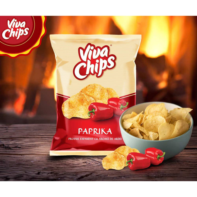 Viva chips cu aroma de ardei