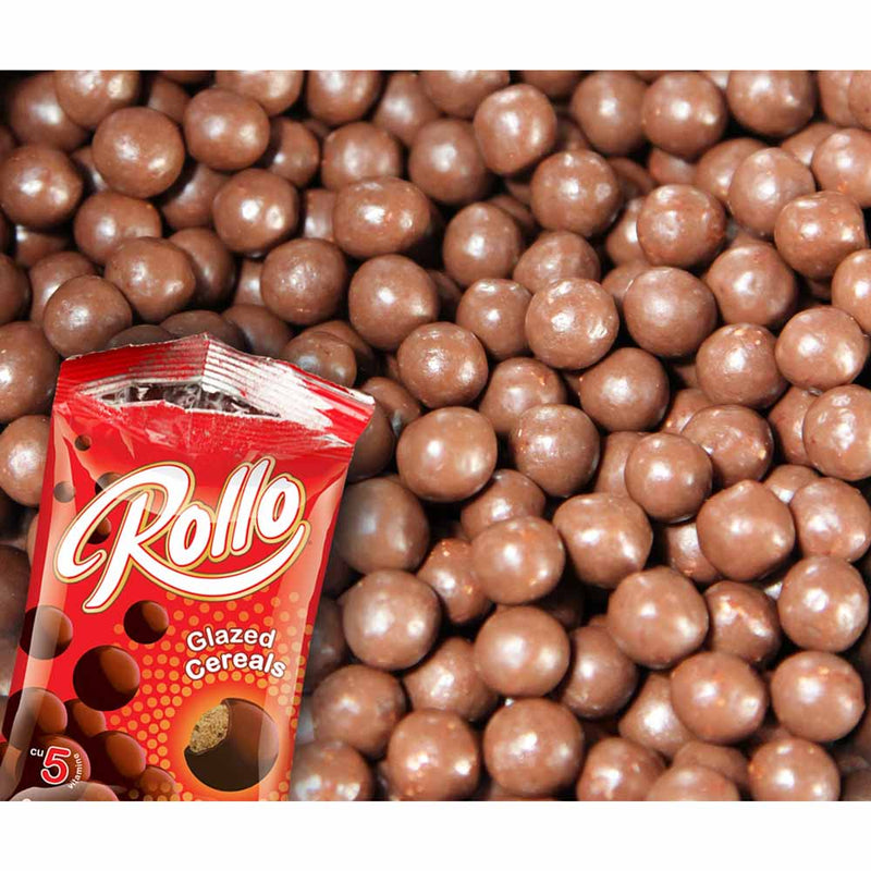 Rollo cereale cu glazura de cacao